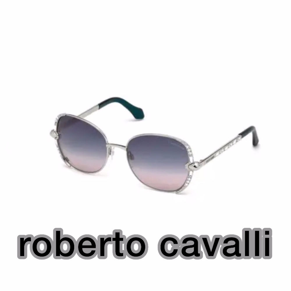 ROBERTO CAVALLI SUBRA SQUARE CRISTAL SUNGLASSES